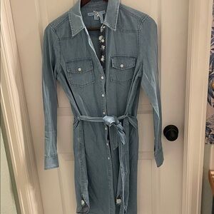 Draper James Light Blue Denim Dress